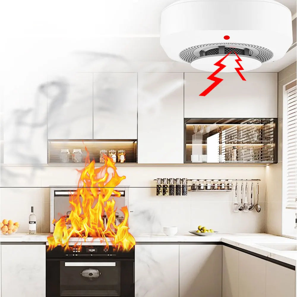 Smart Smoke Alarm  Home Security System Firefighter
