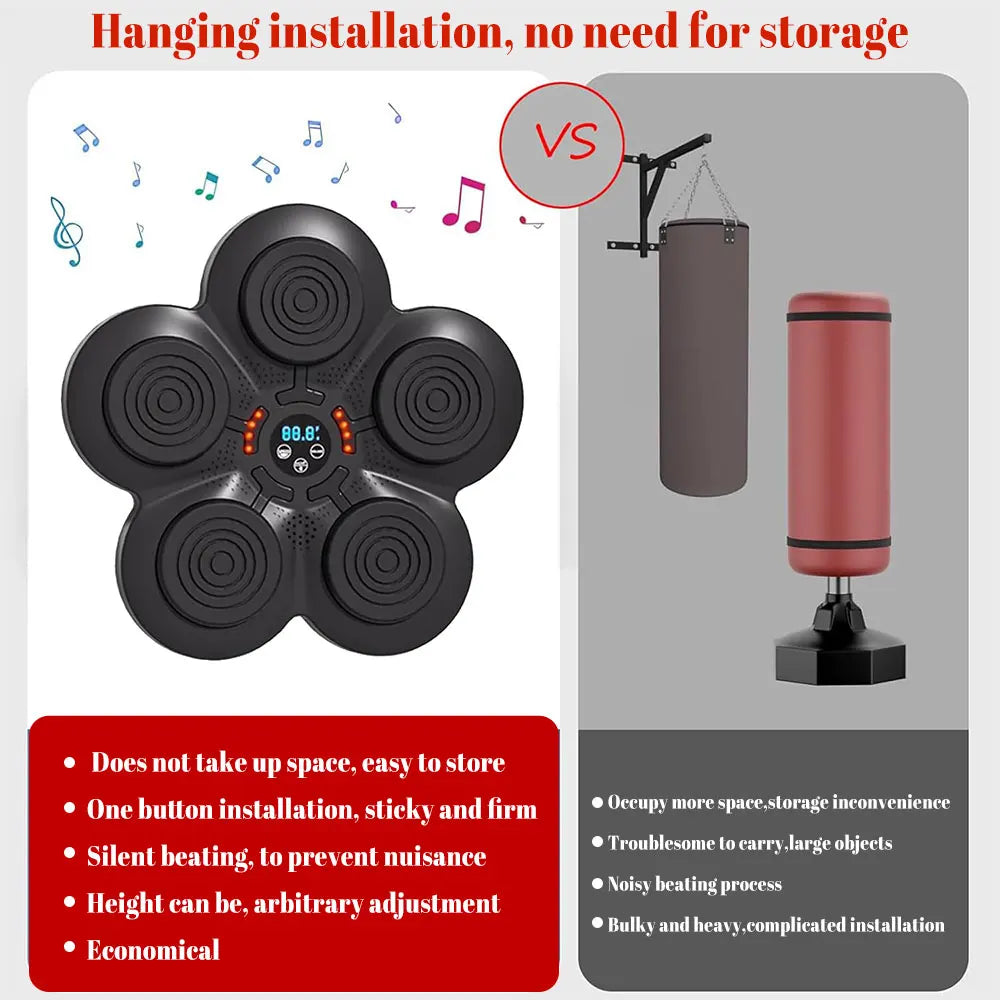 Bluetooth Music Boxing Machine Lighted USB Charging