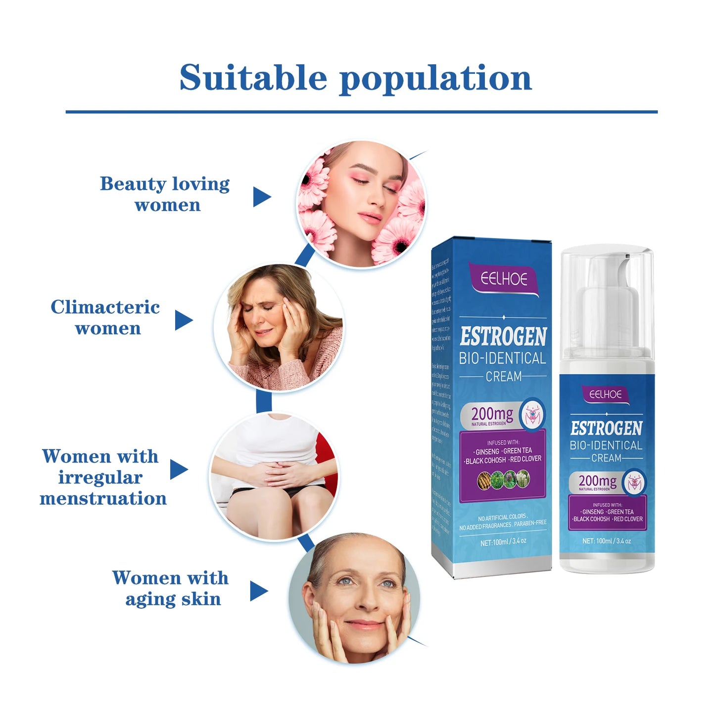 Women Menopause Balancing Cream Massage Body Care