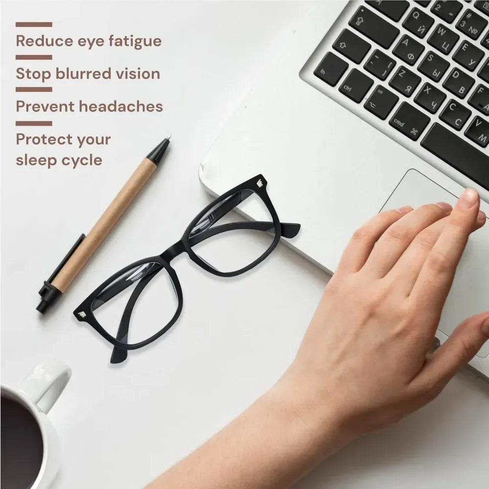 Stylish Blue Light Glasses  Woman Computer Lightweight