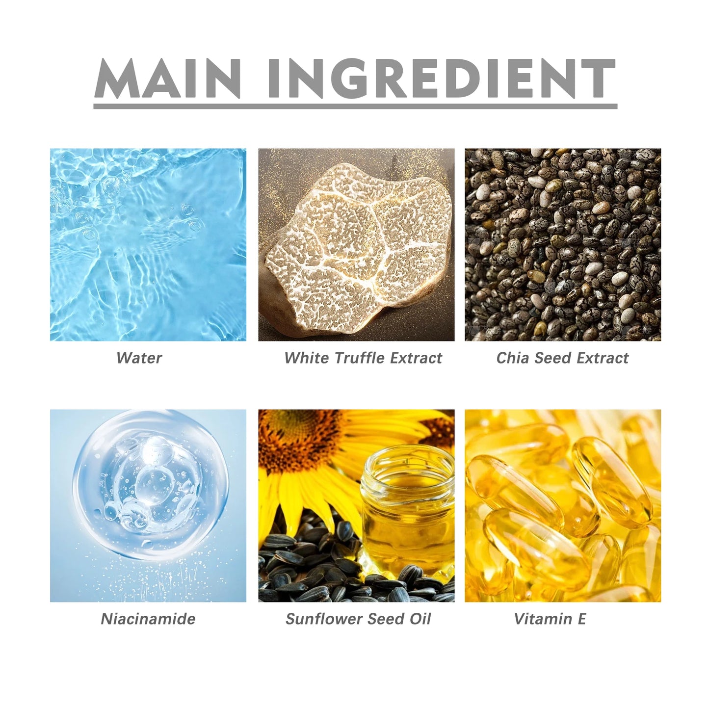 Serum White Truffle Hydrating  Pores  Skin Repairing