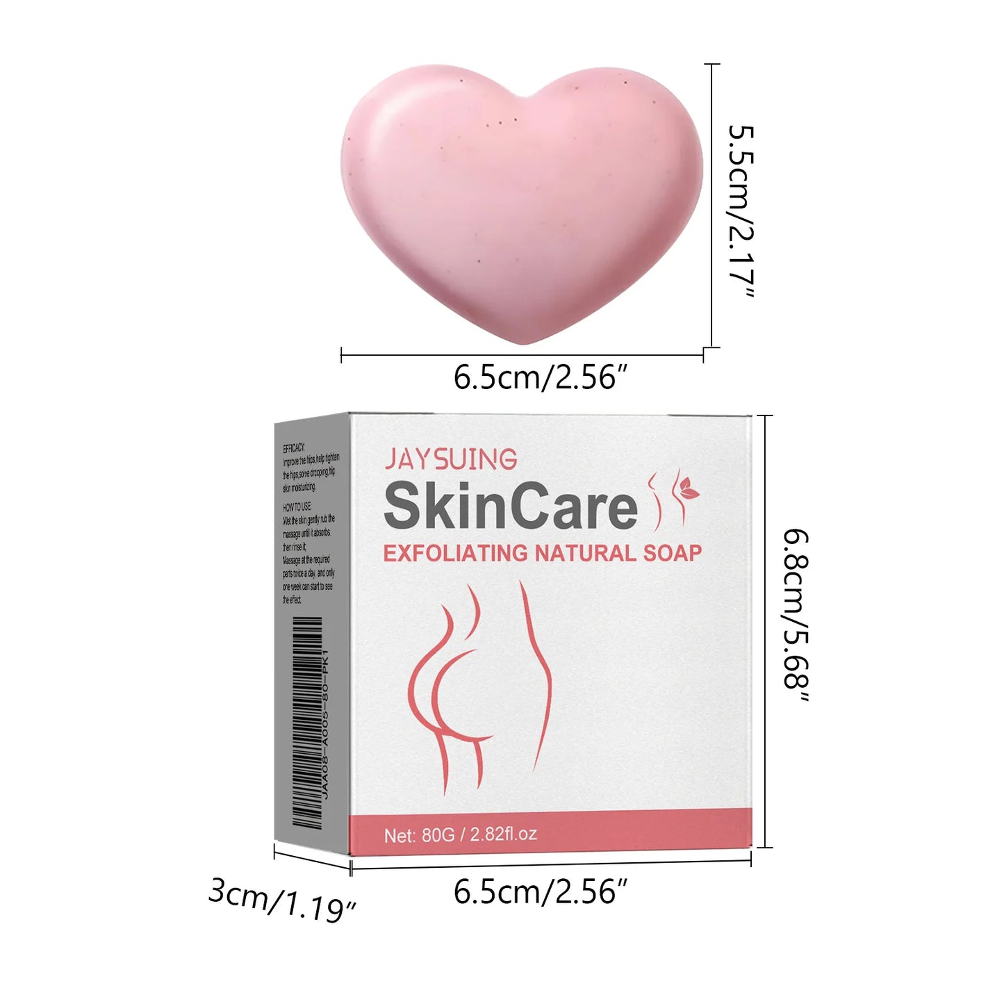 Jayusing Moisturizing Body Soap Deep Cleansing Remove Acne Cutin Skin Care Fragrance Shower Body Whitening Exfoliating Bath Soap