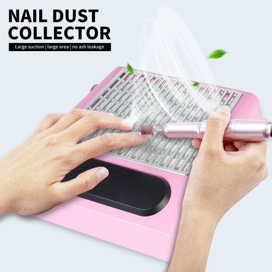 Nail Dust Compact Vacuum Reusable Filter Manicure