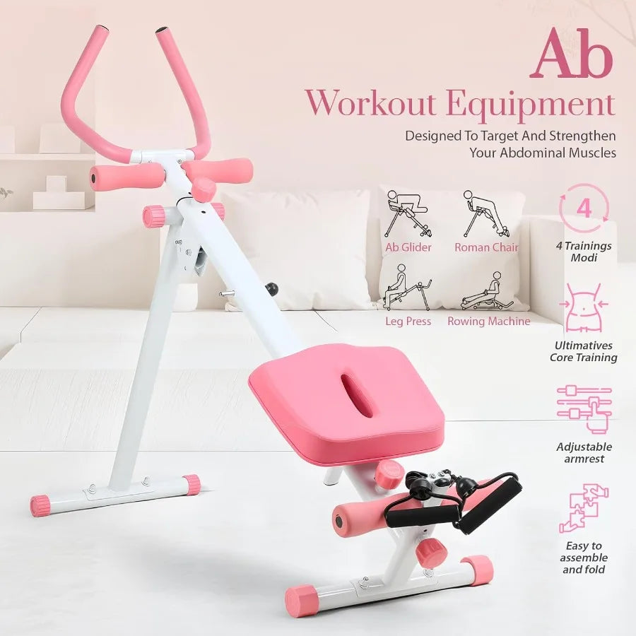 Workout Equipment Ab Trainer  Core Strength Training Adjustable