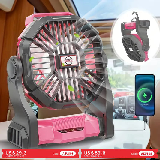 Electric Camping  Fan  Portable Emergency Power Supply