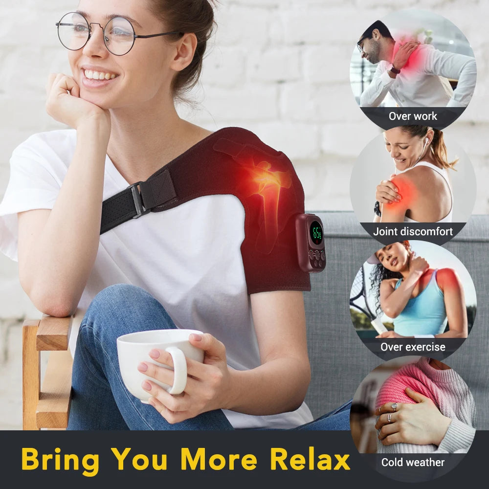 Electric Heating Shoulder Knee Massager  Arthritis Pain