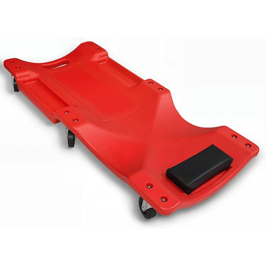 Rolling Garage Creeper  Padded Headrest  Tool Trays