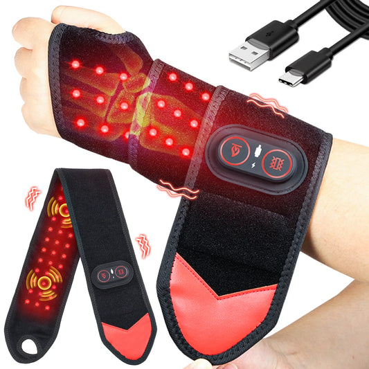 Red Light Therapy Wrap  Heat  Vibration Massager