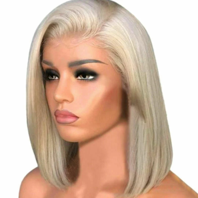 Short Straight Wig Inverted Hair Process Natural