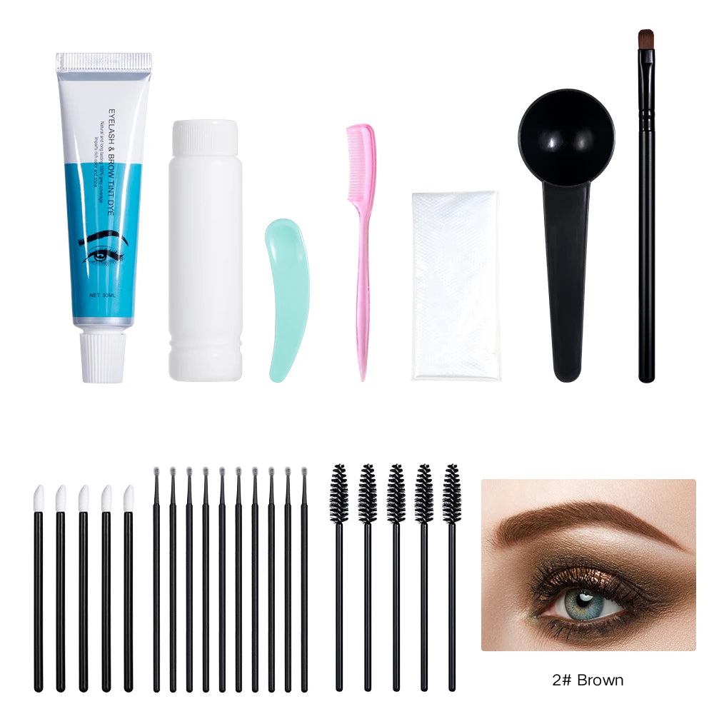 Professional Eyelash Eyebrow Natural Dye Treatment Makeup