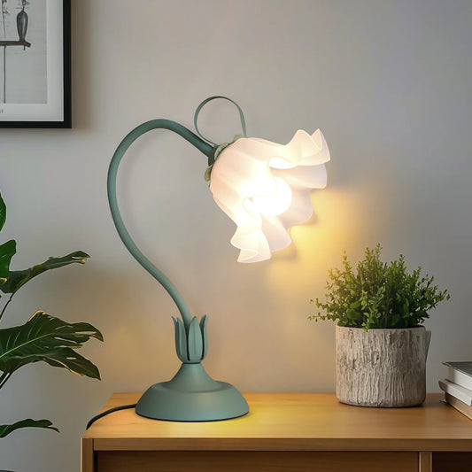 Vintage bedside  decoration lamp green lighting, adjustable