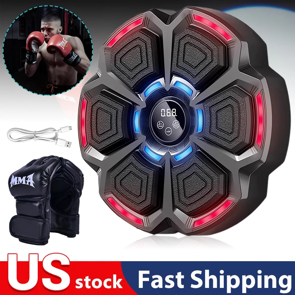 Music Boxing Workout Adjustable Speed Wall-Mounted