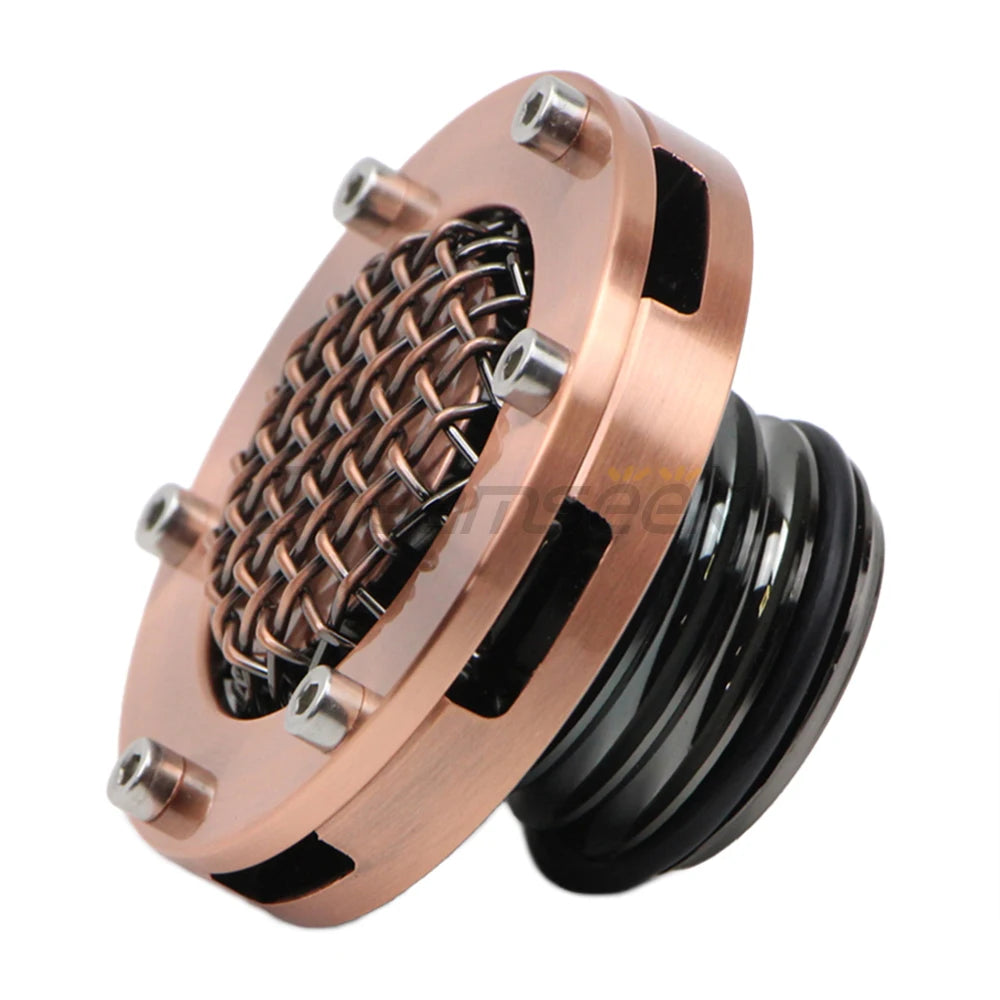 Motorcycle Bronze  Mesh Fuel Oil Tank Cover
