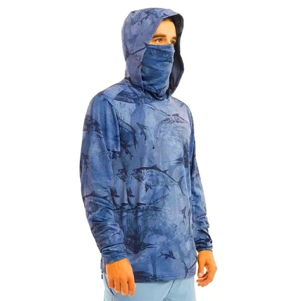 Fishing Hoodie Sailing Breathable Mask Neck Protection