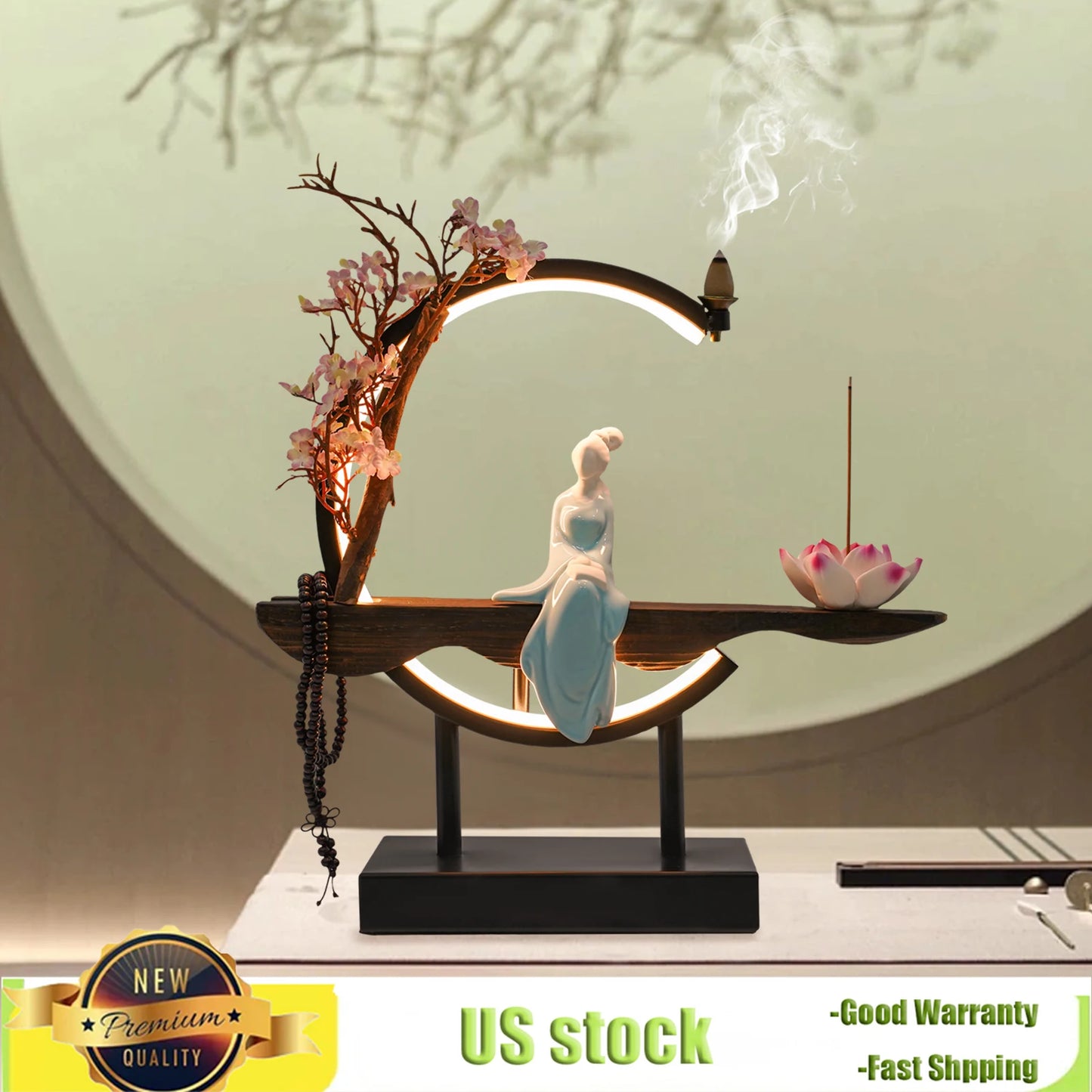 Chinese Style Zen Meditation Incense Burner Set