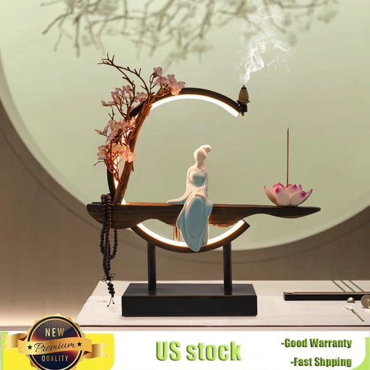 Chinese Style Zen Meditation Incense Burner Set