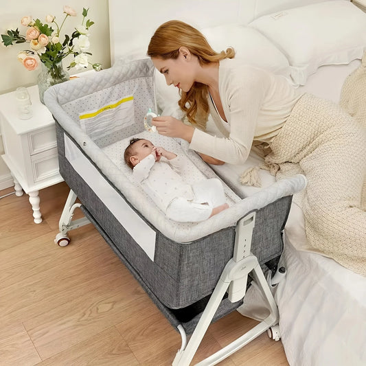Baby Bassinet, Bedside  Sleeper  With Wheels