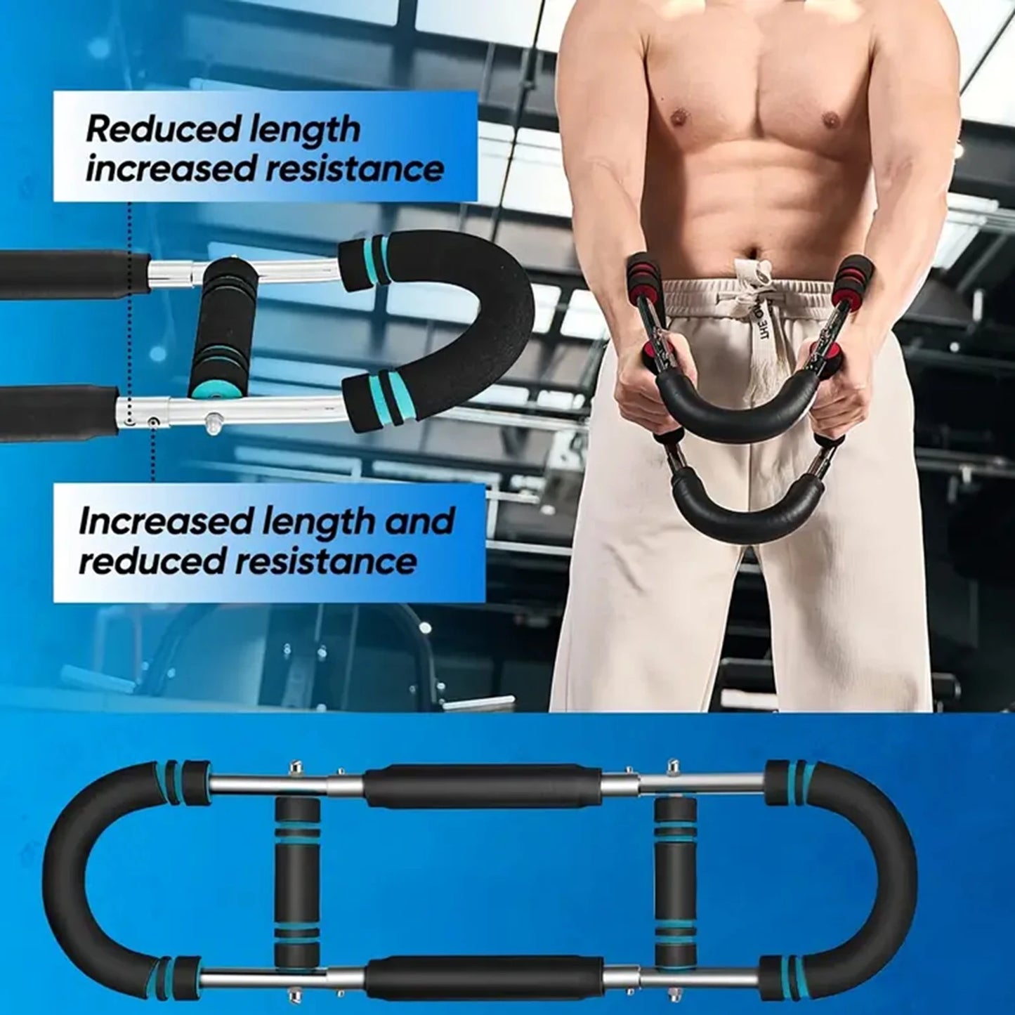 u shape Hand Gripper Twister Bar Fitness