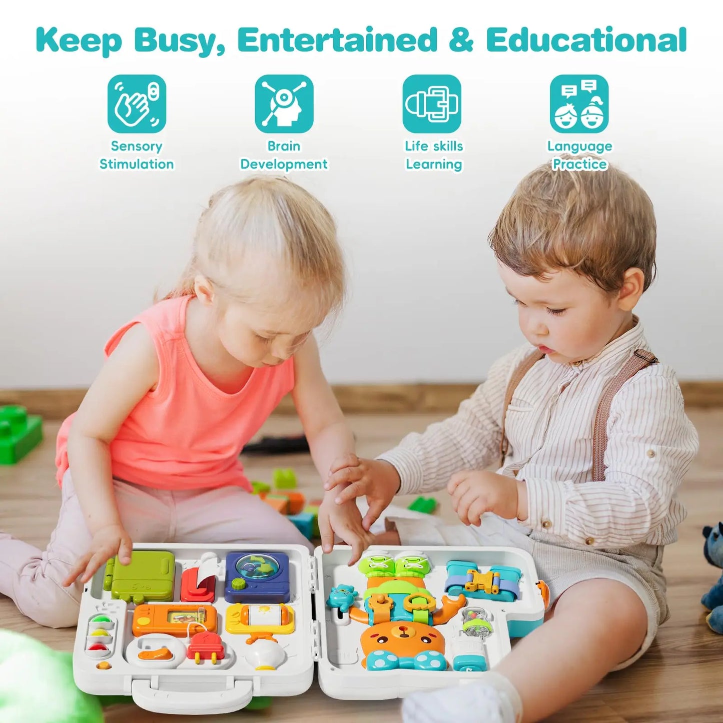 Toddler Musical  Board Learning Sensory Toys Portable