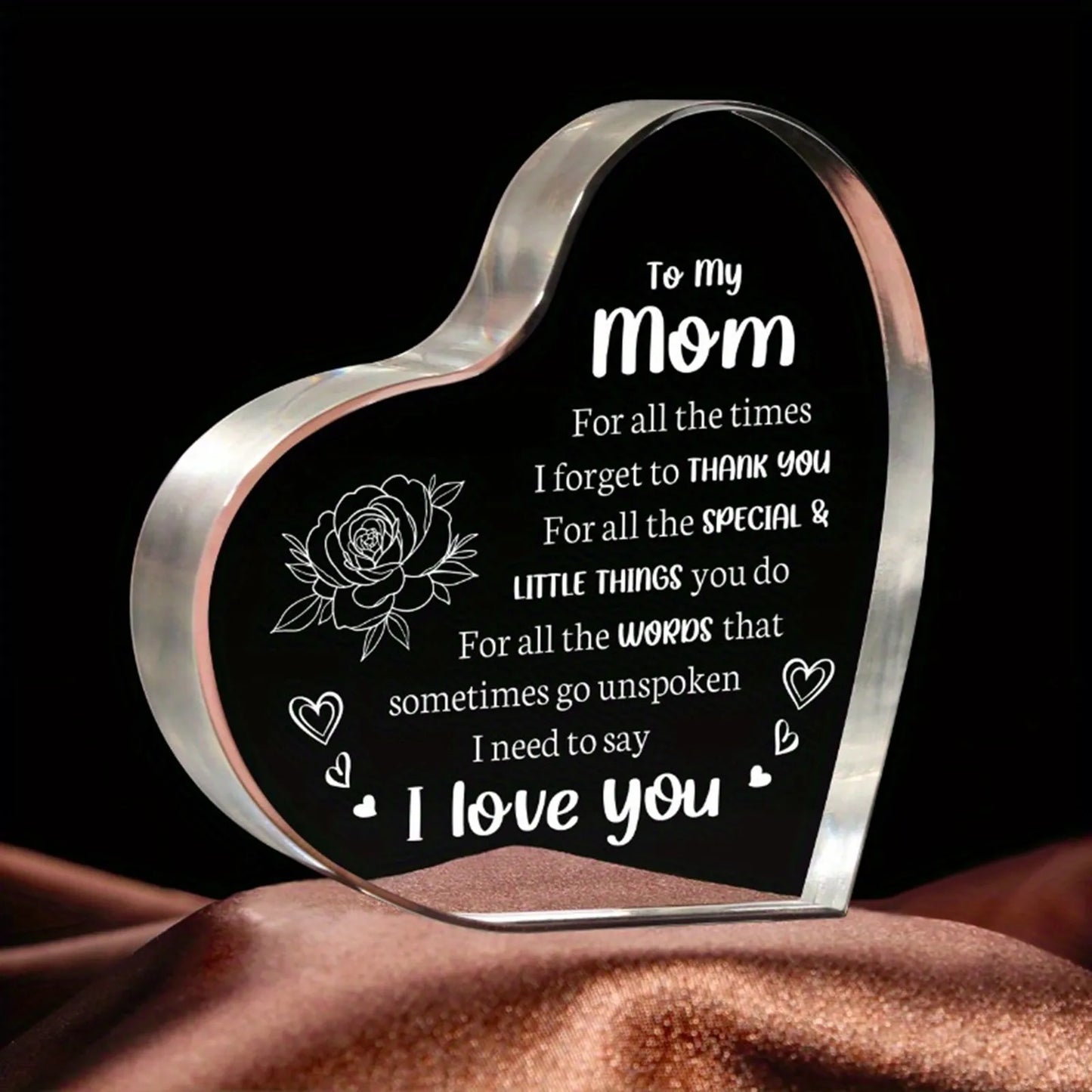 Sign Heart Shaped Plaque Personalized Gift Mother