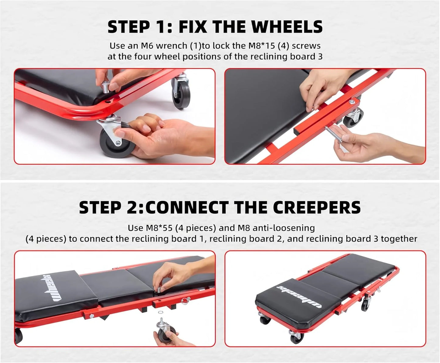 Rolling Mechanic Creeper Garage Chair  Under Car