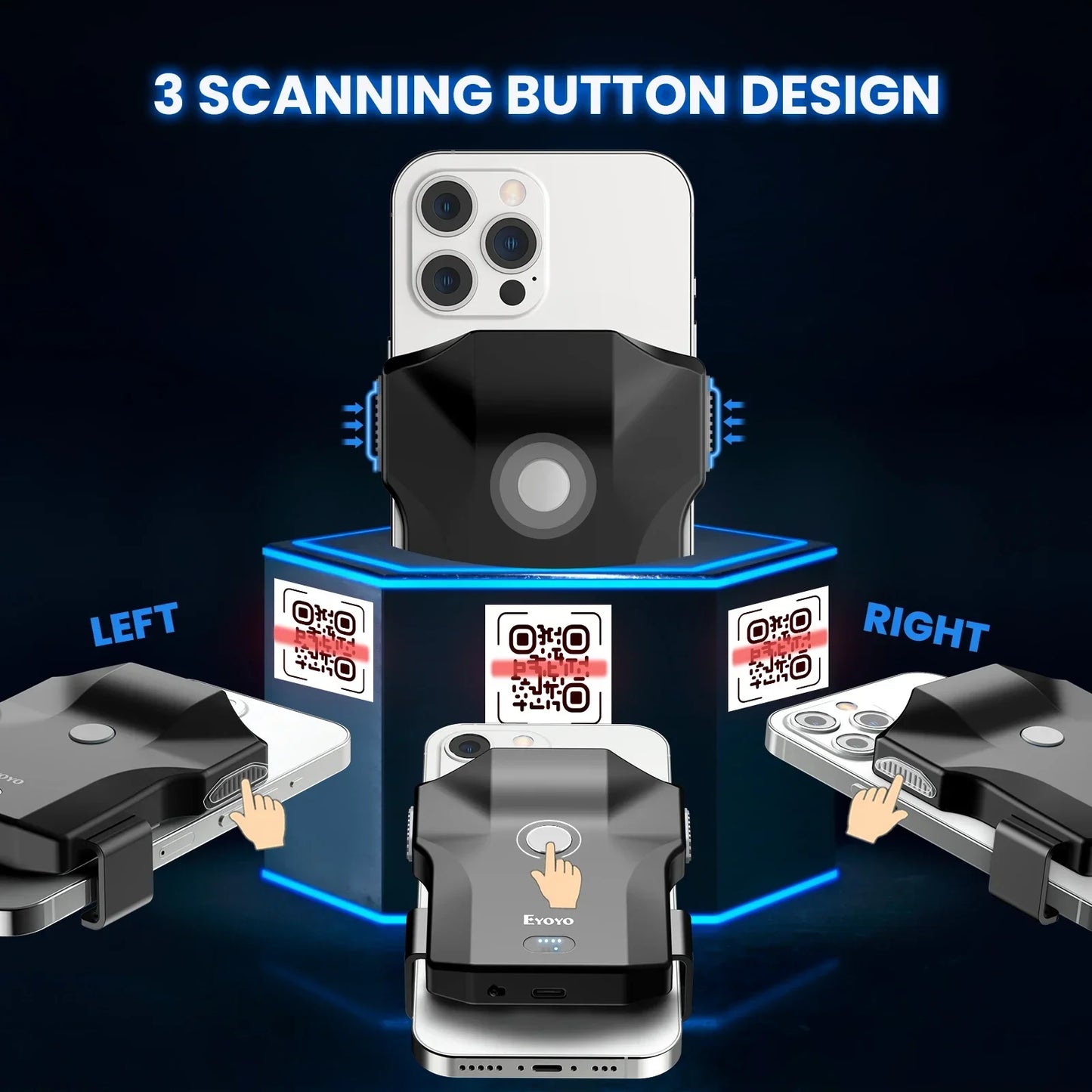 Barcode Scanner Bluetooth  Reader  IPhone, Android,
