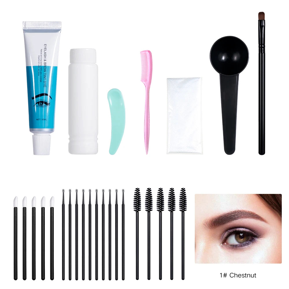 Professional Eyelash Eyebrow Natural Dye Treatment Makeup