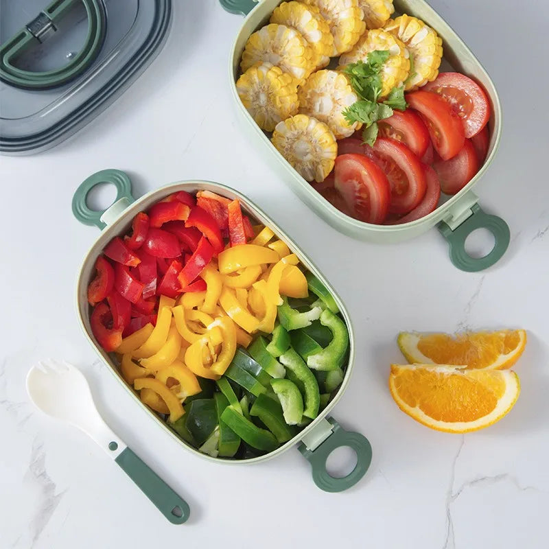stackable leak-proof microwave safe bento box