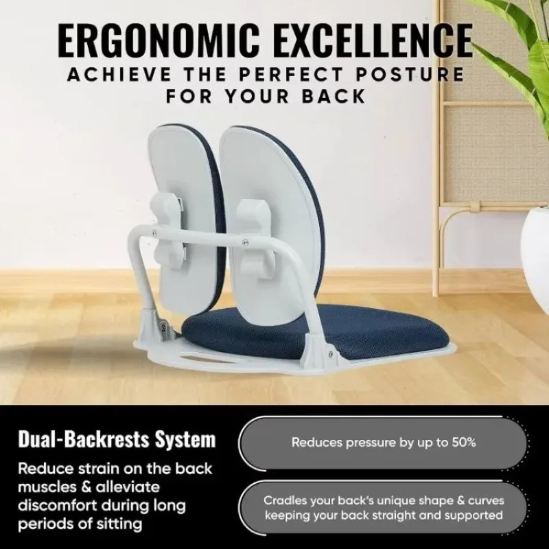 Ergonomic floor chair,   back support,  gaming  reading