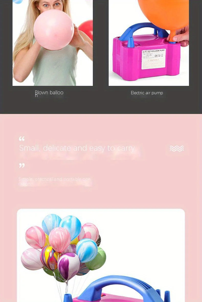 Electric Balloon Pump  Inflator  Dual Nozzle  Decoration
