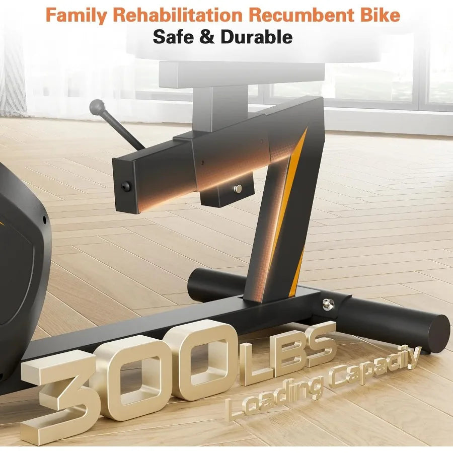 Recumbent Exercise Bike Magnetic Resistance Stationary  Adjustable