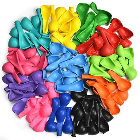 Premium Assorted Colorful Balloons Bulk Pack Latex