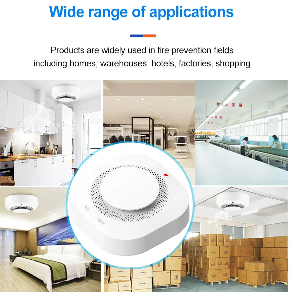 Smart Smoke Alarm  Home Security System Firefighter