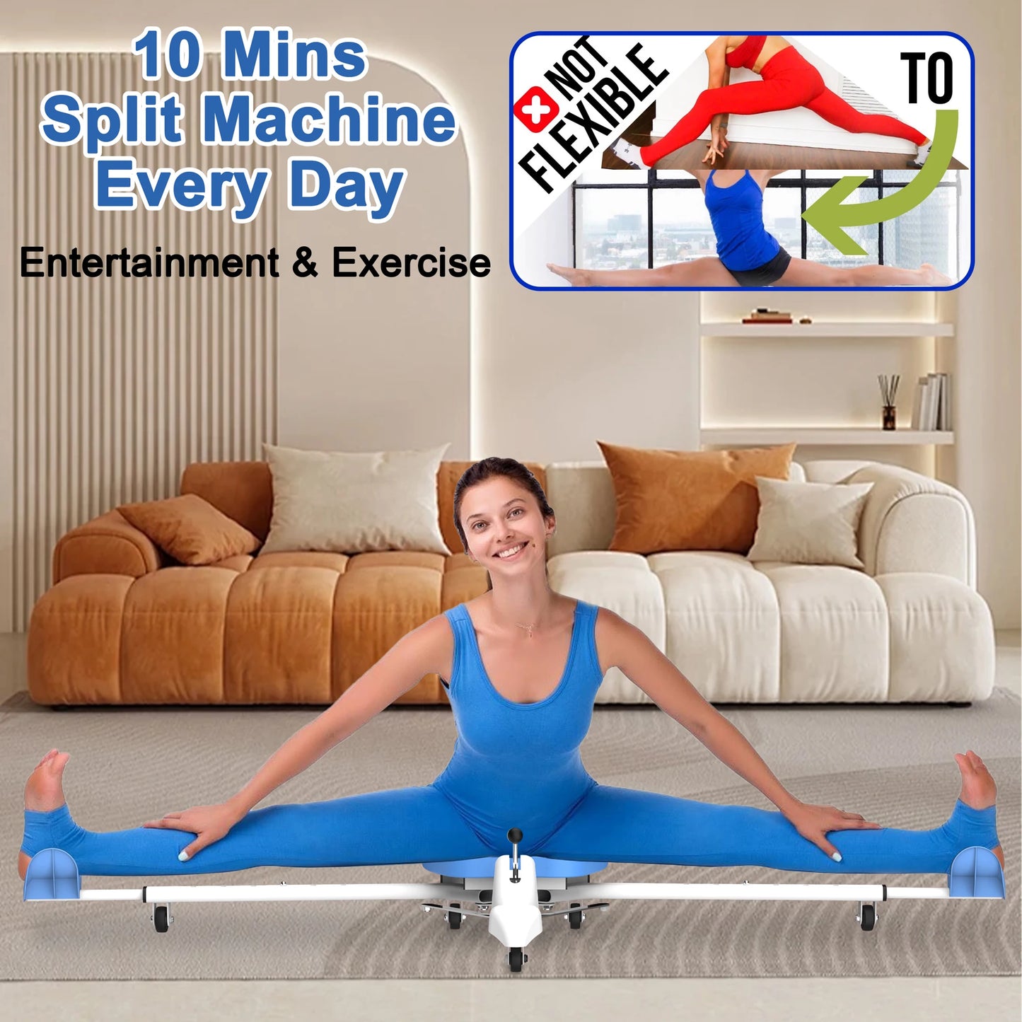 Leg Split Stretching Trainer Adjustable, Fitness Sports