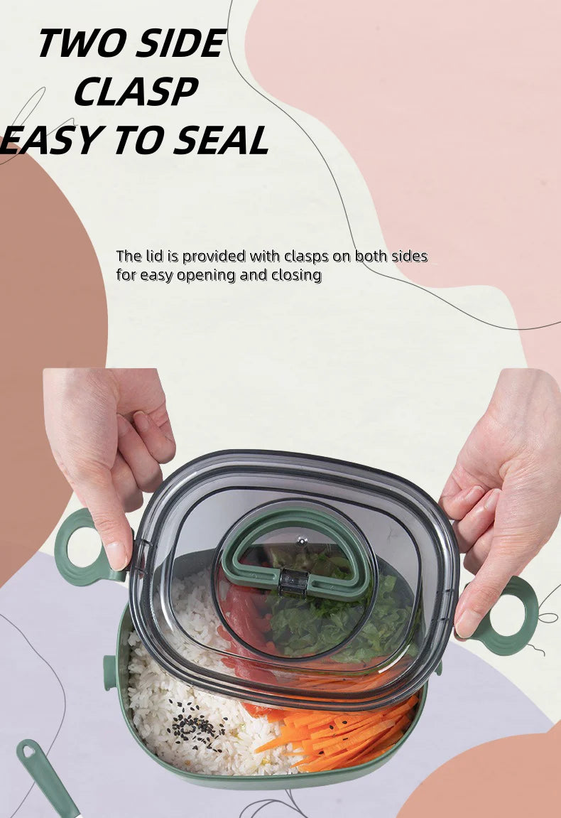 stackable leak-proof microwave safe bento box