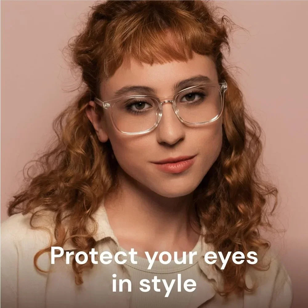 Stylish Blue Light Glasses  Woman Computer Lightweight