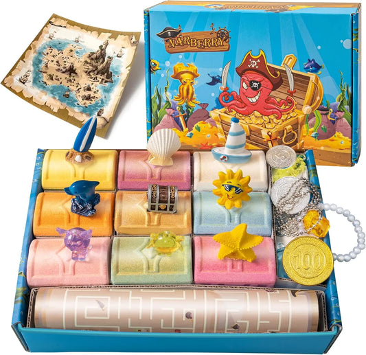 Bath Bombs Kids Toys Inside Treasure Chest