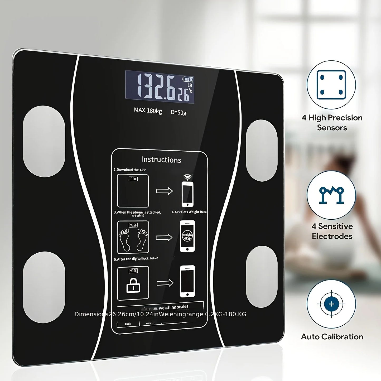 Digital Body Scale LED Screen  Weight Fitness