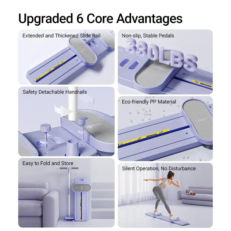 "Foldable Ski Trainer Postpartum  Home Gym Equipment"