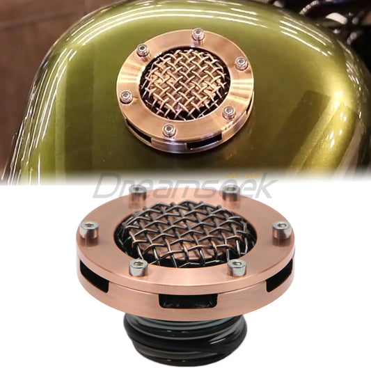 Motorcycle Bronze  Mesh Fuel Oil Tank Cover