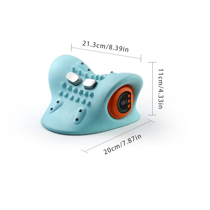 Neck massager, finger pressure  electric pillow back,