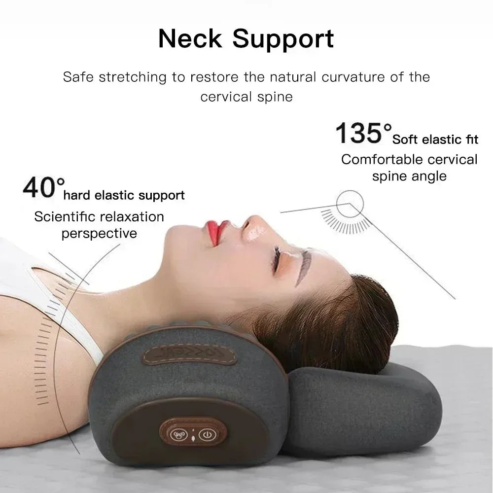 Electric Neck Massager Cervical Shoulder  Traction Pillow