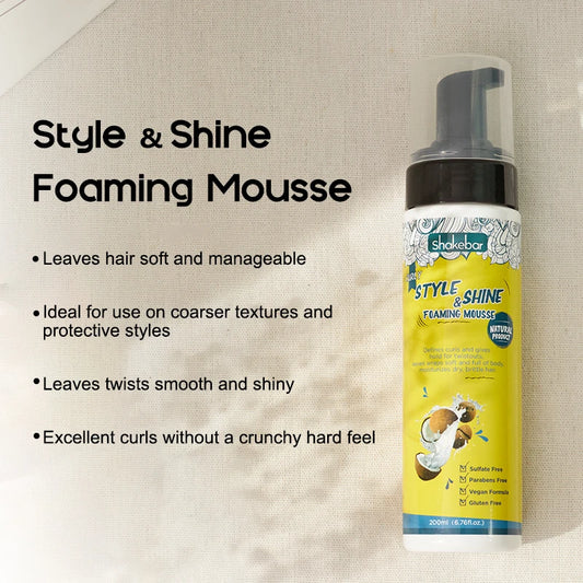 Foaming Mousse, Hair Defines Curls, Voluminous, Moisturizes