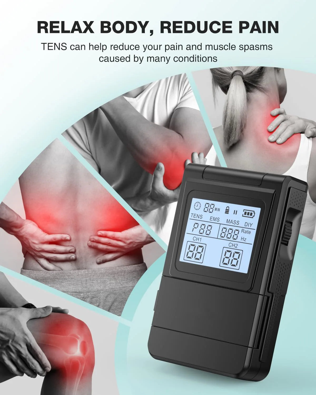 Electric Muscle Therapy Stimulator TENS  Body Massage