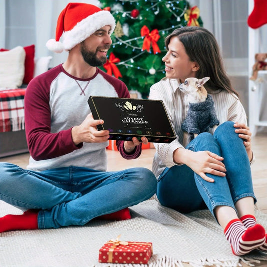 2025 Crystal and Healing Stone Advent Calendar - Christmas Countdown with 24 Chakra Stones and Healing Crystals, Advent Calendar for Adults and Teens, Women's Gift, Crystal Decoration