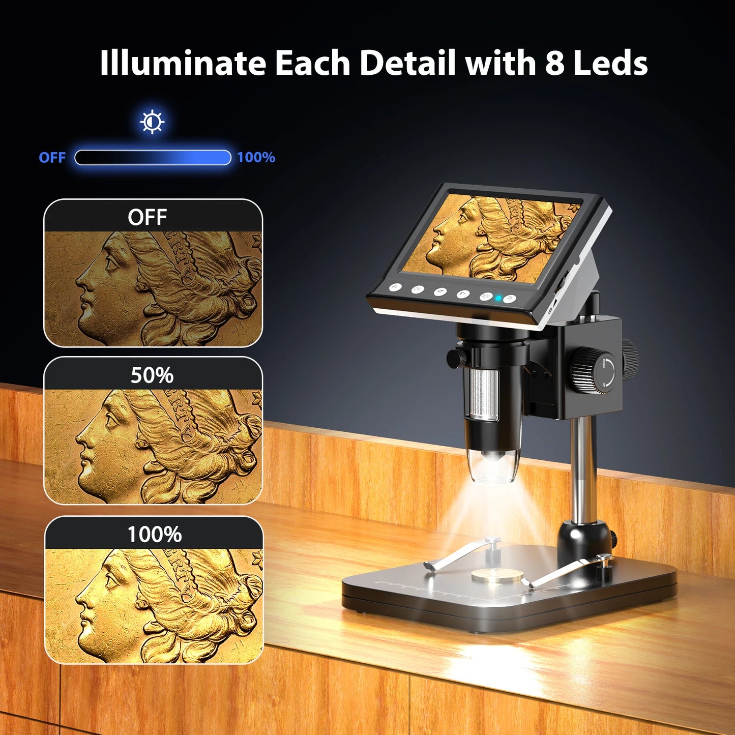 Digital Microscope  Coin Video Microscope  Adult Soldering