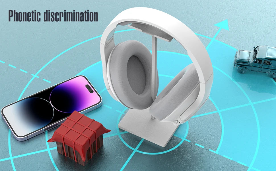 Bluetooth Wireless Over-Ear Headphones Playtime Microphone,  Lightweight