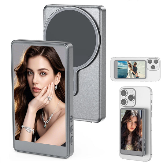 Vlog Selfie Monitor Phone, Rear Camera Wireless