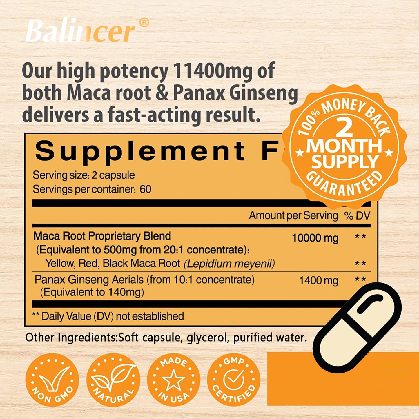 Men and Women -  Vitality, Endurance Muscle Mass