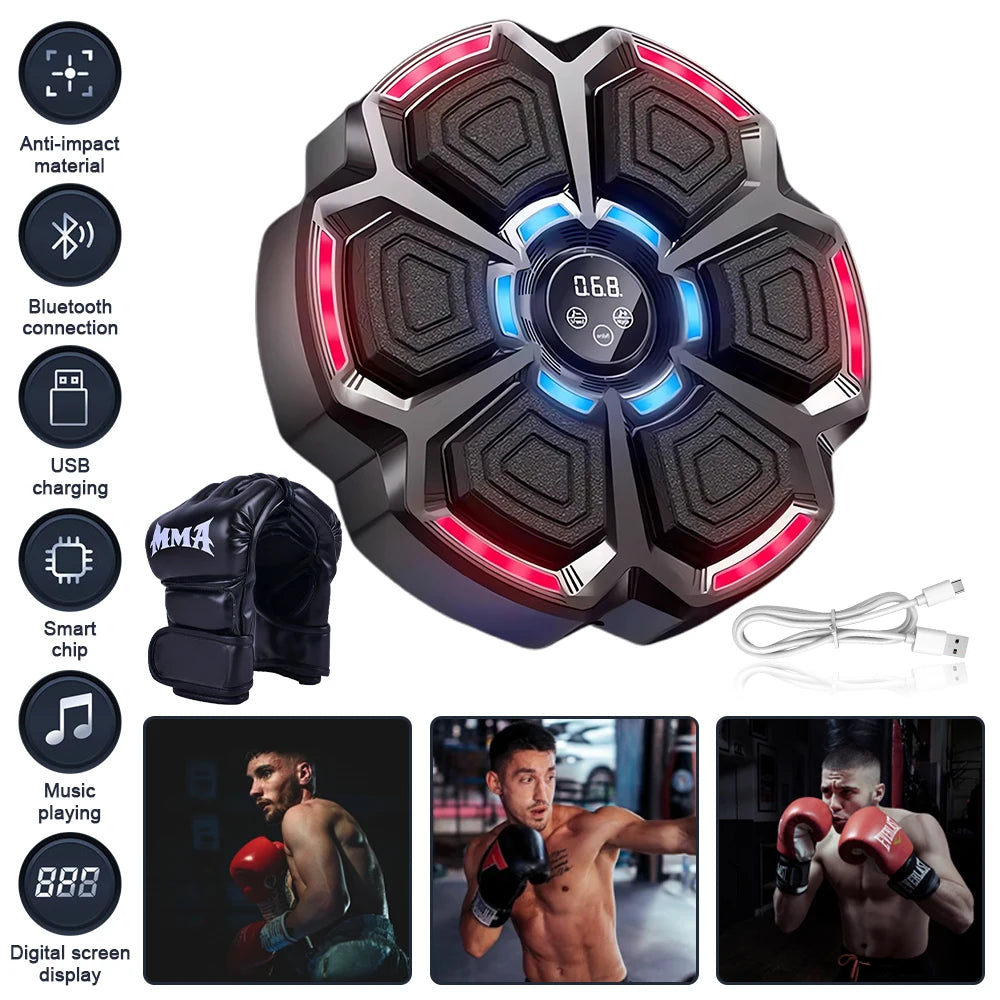 Music Boxing Workout Adjustable Speed Wall-Mounted